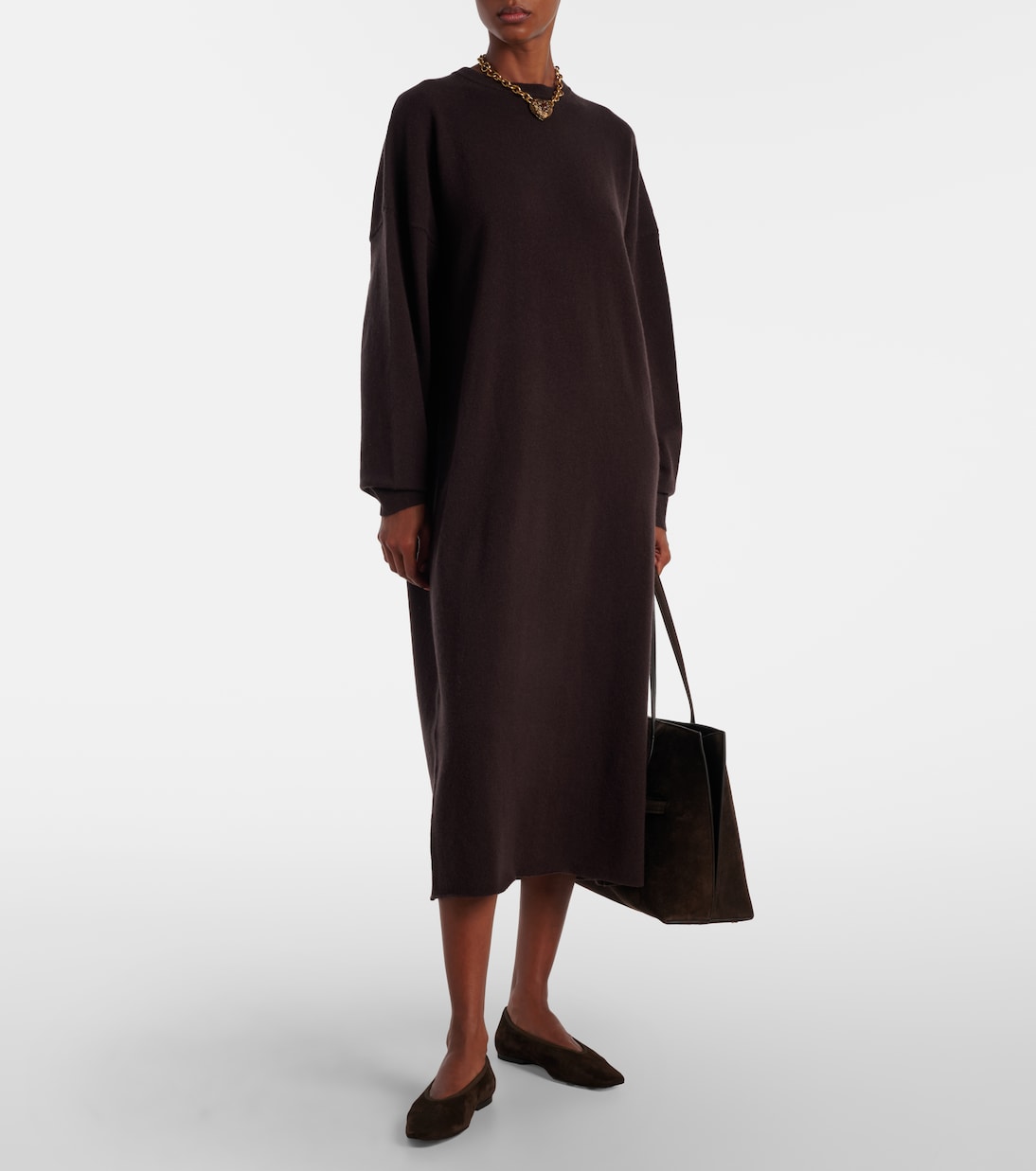 N°106 Weird Short cashmere-blend midi dress | Extreme Cashmere