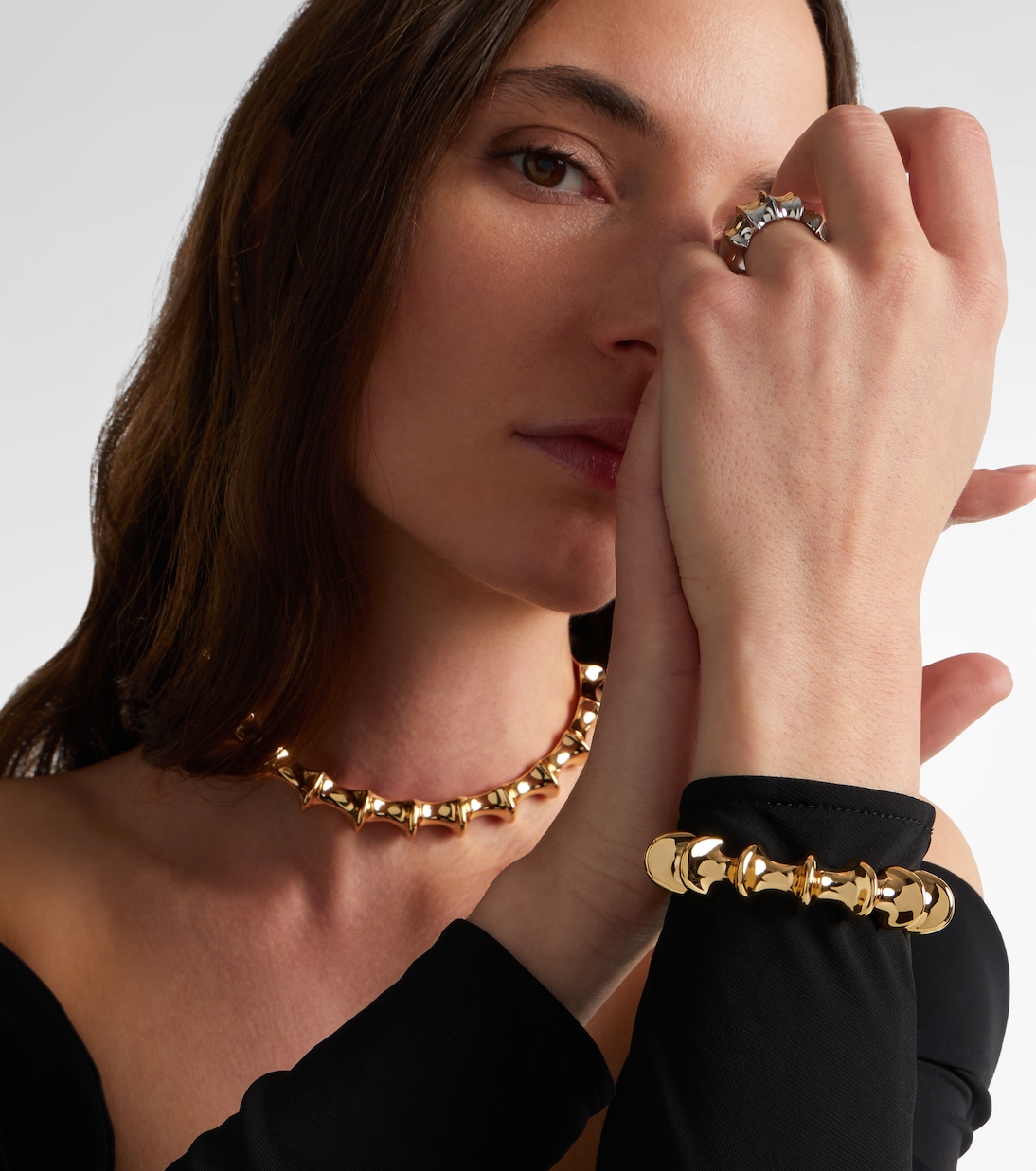 Murphy gold-plated cuff bracelet | Jennifer Fisher