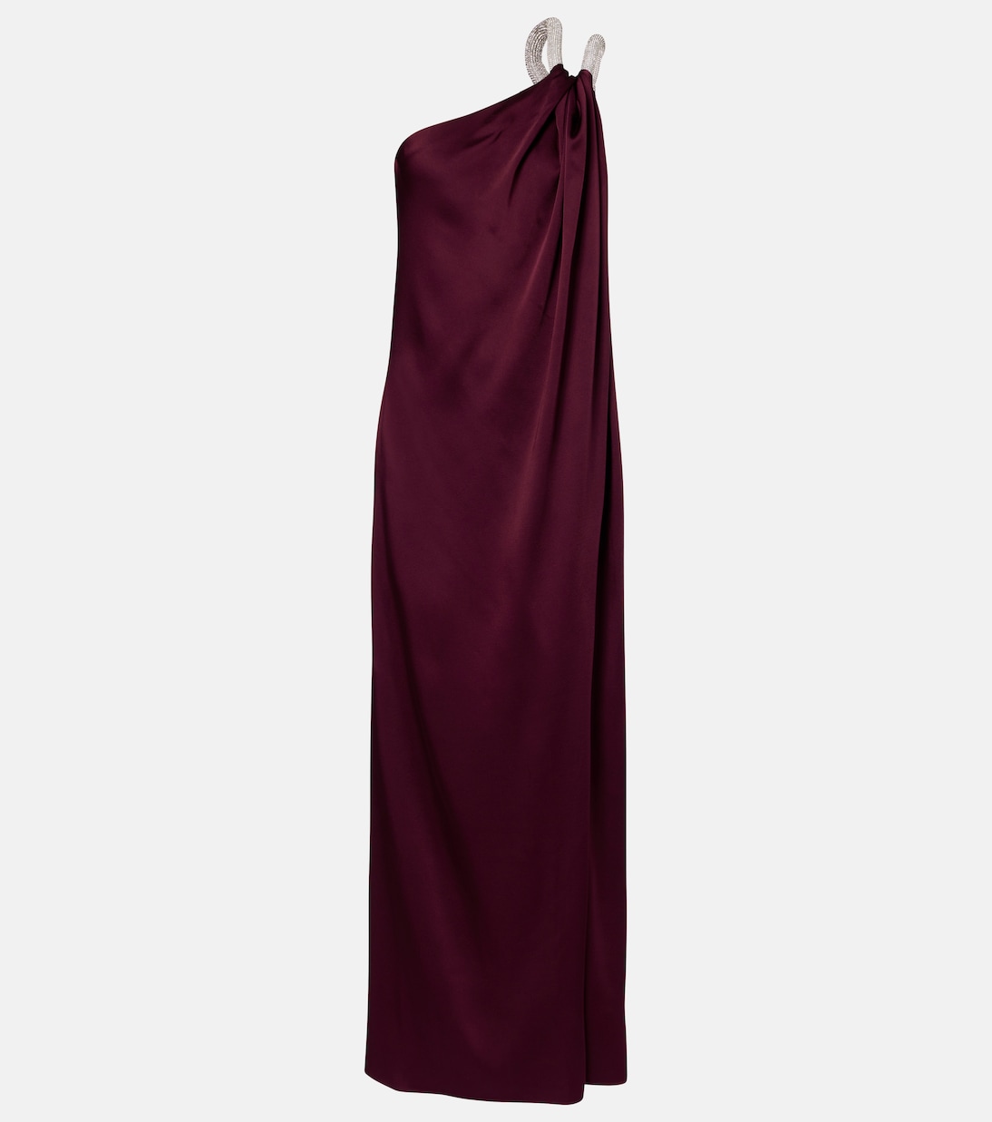 Abito lungo monospalla in raso  | Stella McCartney