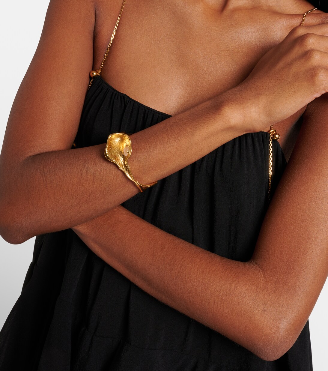 Chloé Flower Soul embellished cuff bracelet | Chloé