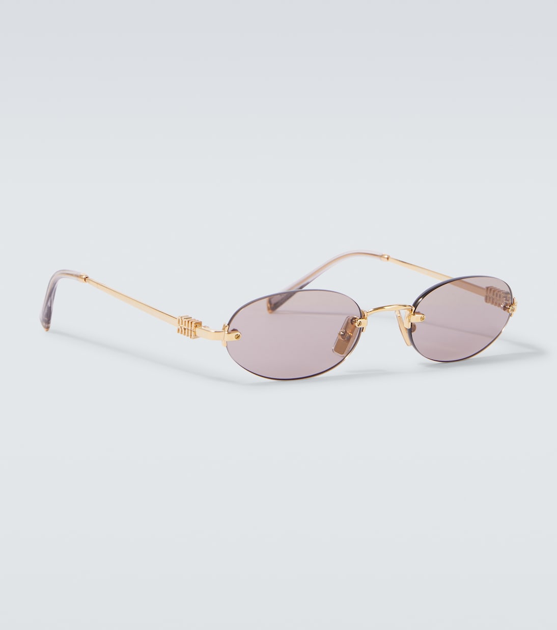 Logo oval sunglasses | Miu Miu