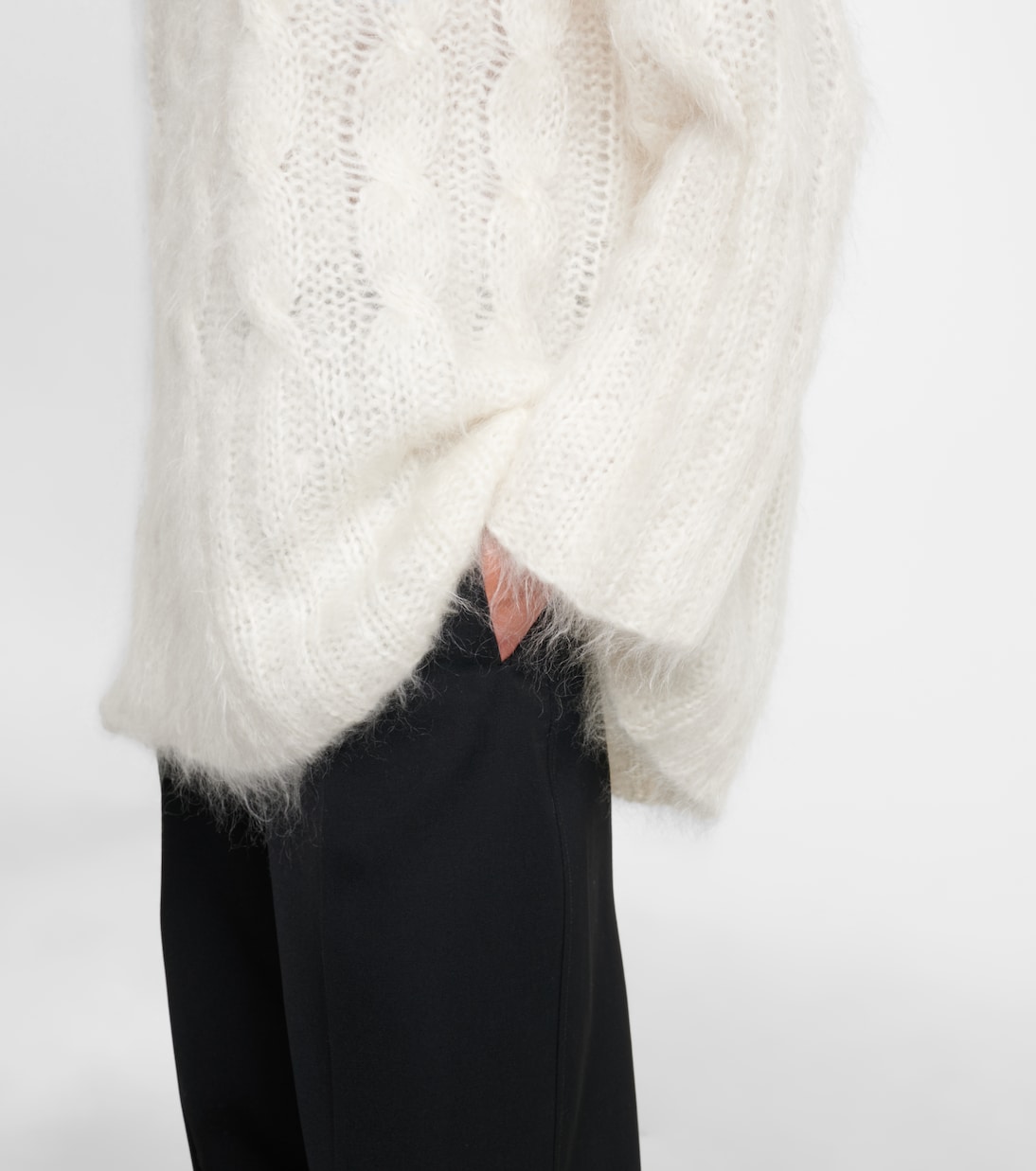 Fortin cable-knit mohair-blend sweater | Joseph