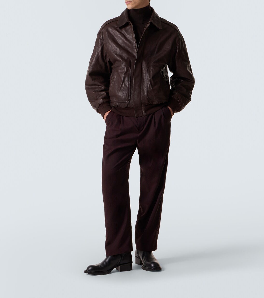 Ash wool turtleneck sweater | Calvin Klein Collection