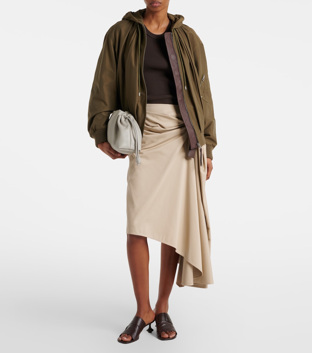 Gathered cotton-blend jacket | Loewe