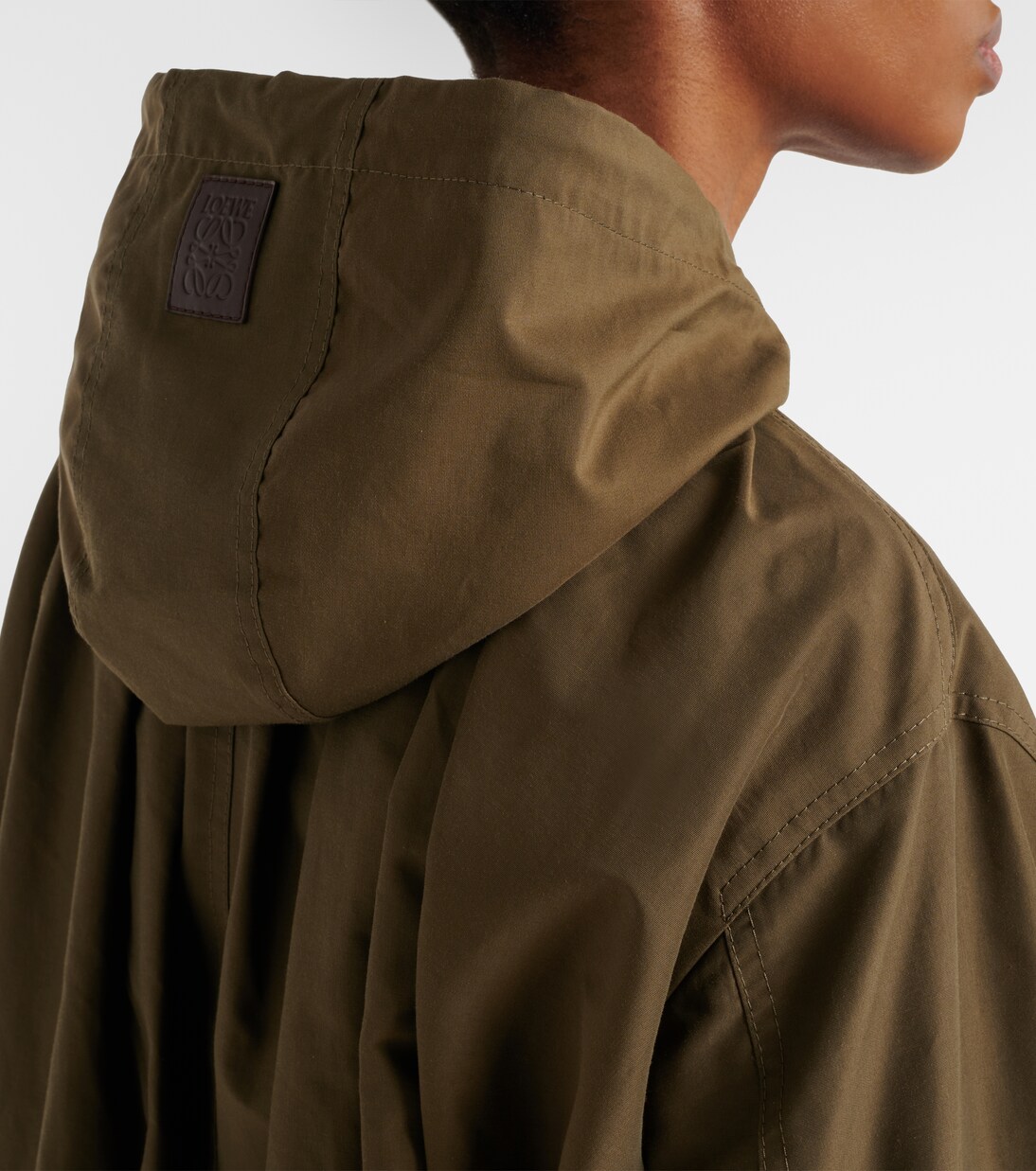 Gathered cotton-blend jacket | Loewe