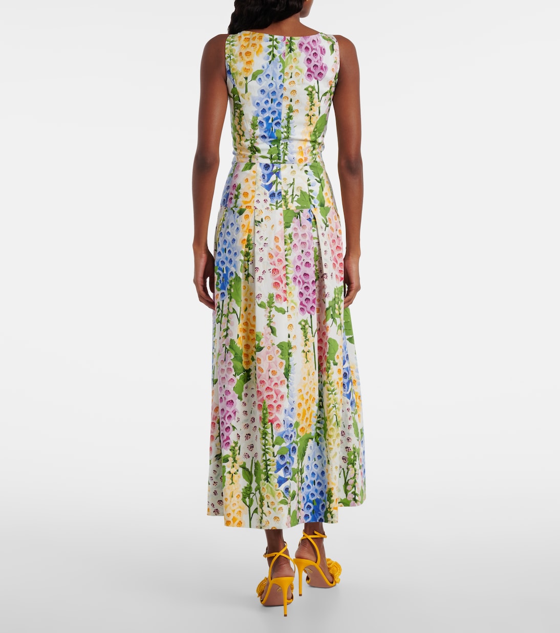 Floral poplin cocktail dress | Oscar de la Renta