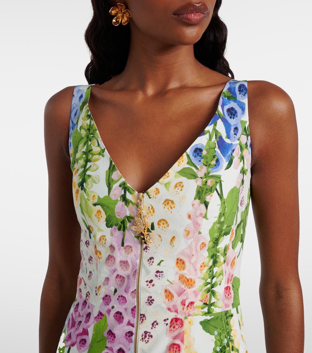 Floral poplin cocktail dress | Oscar de la Renta