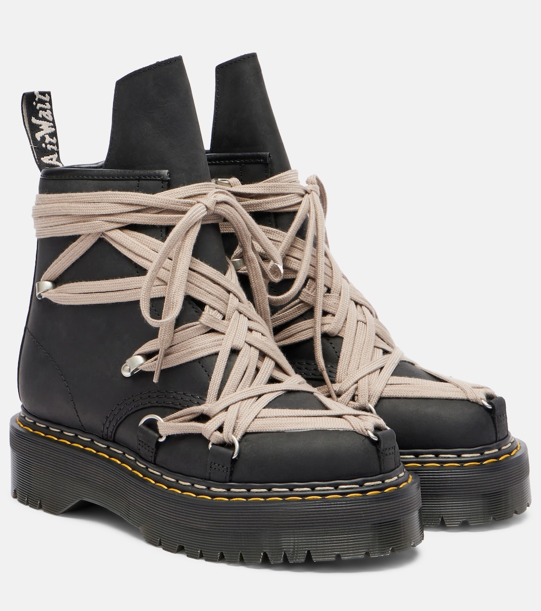 x Dt. Martens leather combat boots | Rick Owens