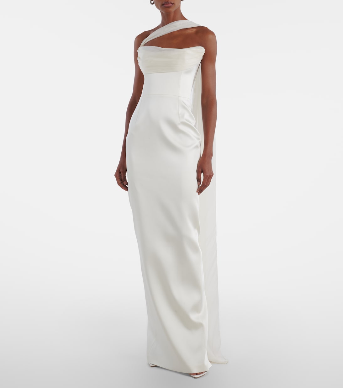 Julietta scarf-detail silk gown | The New Arrivals Ilkyaz Ozel