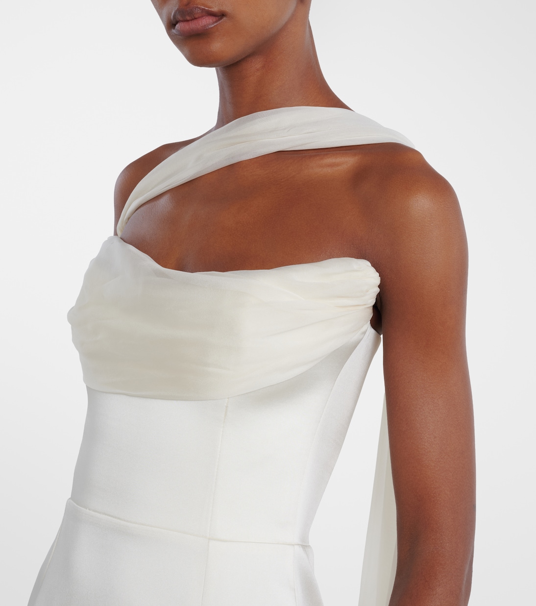 Julietta scarf-detail silk gown | The New Arrivals Ilkyaz Ozel