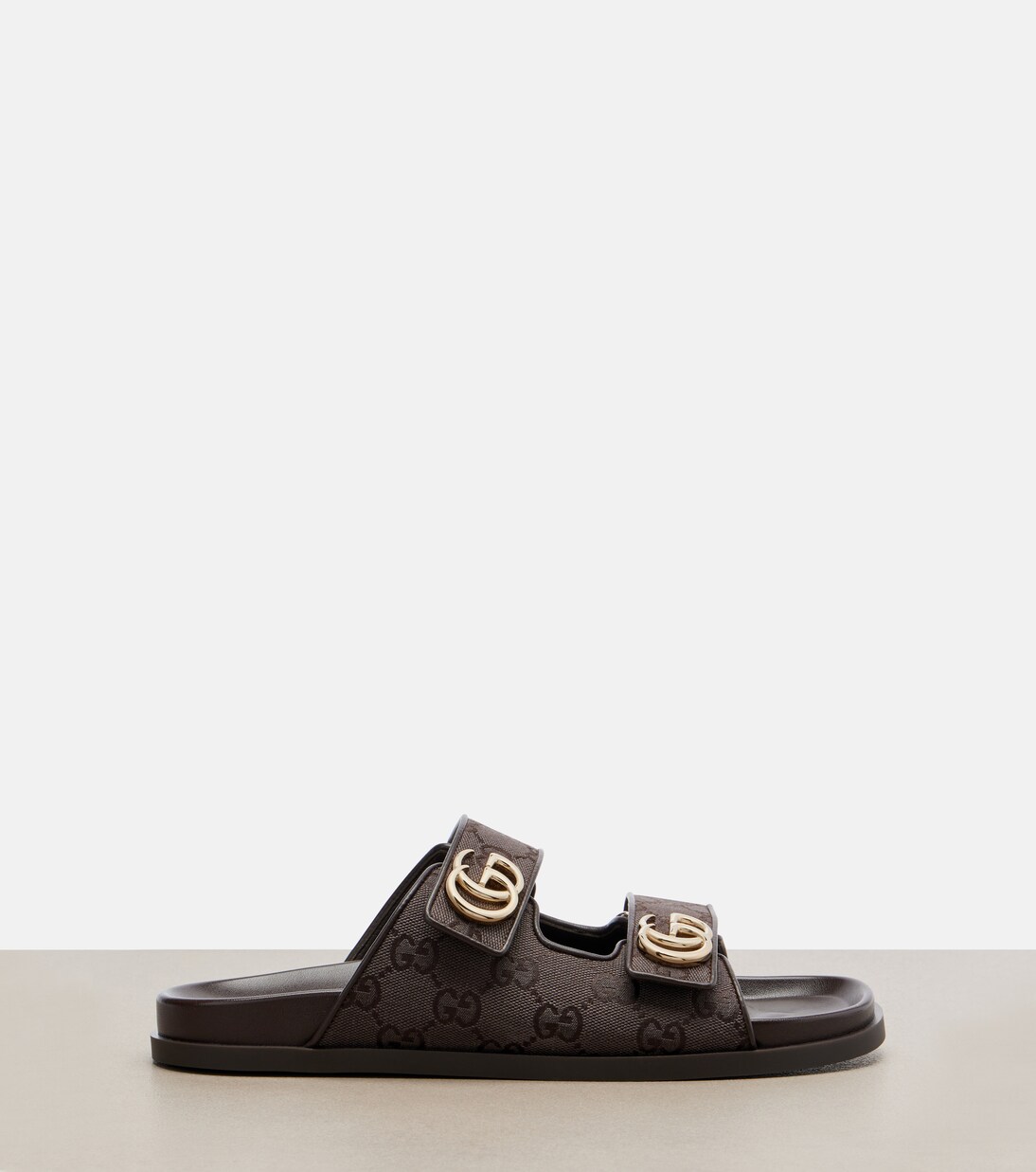 Mules Double G en toile GG Canvas | Gucci