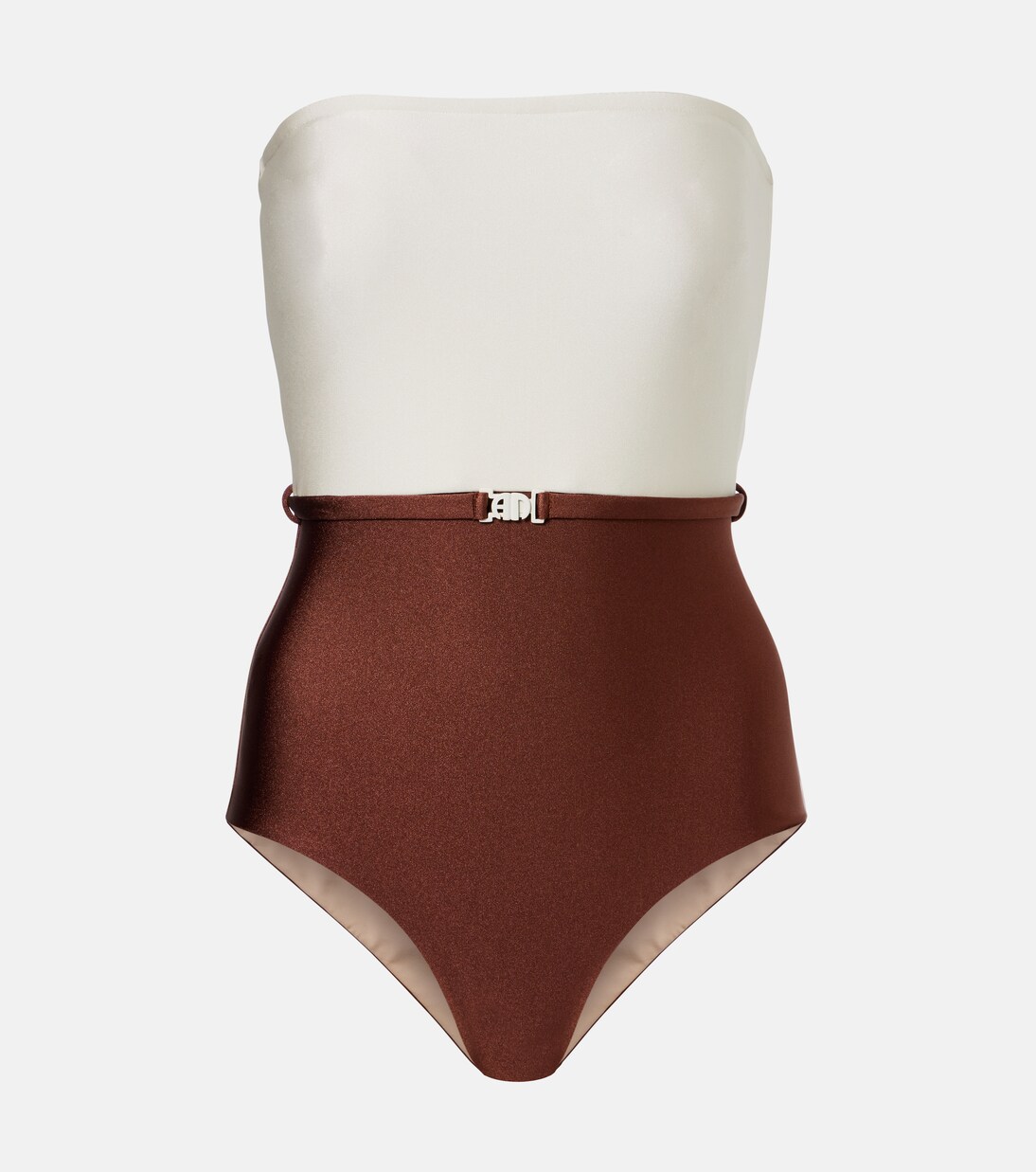 Bicolor belted swimsuit | Adriana Degreas