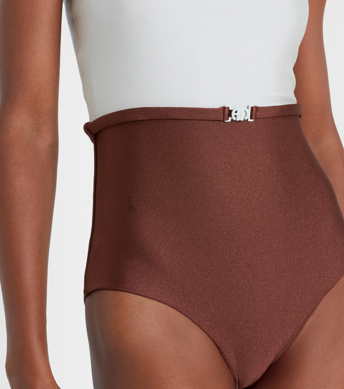 Bicolor belted swimsuit | Adriana Degreas
