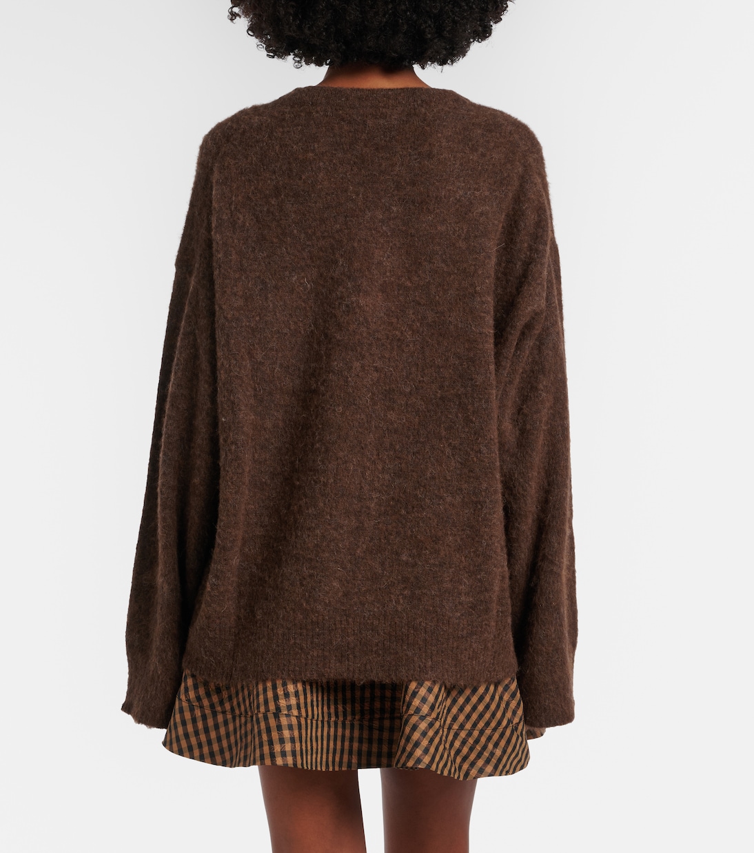 Printed alpaca and wool-blend sweater | Ganni