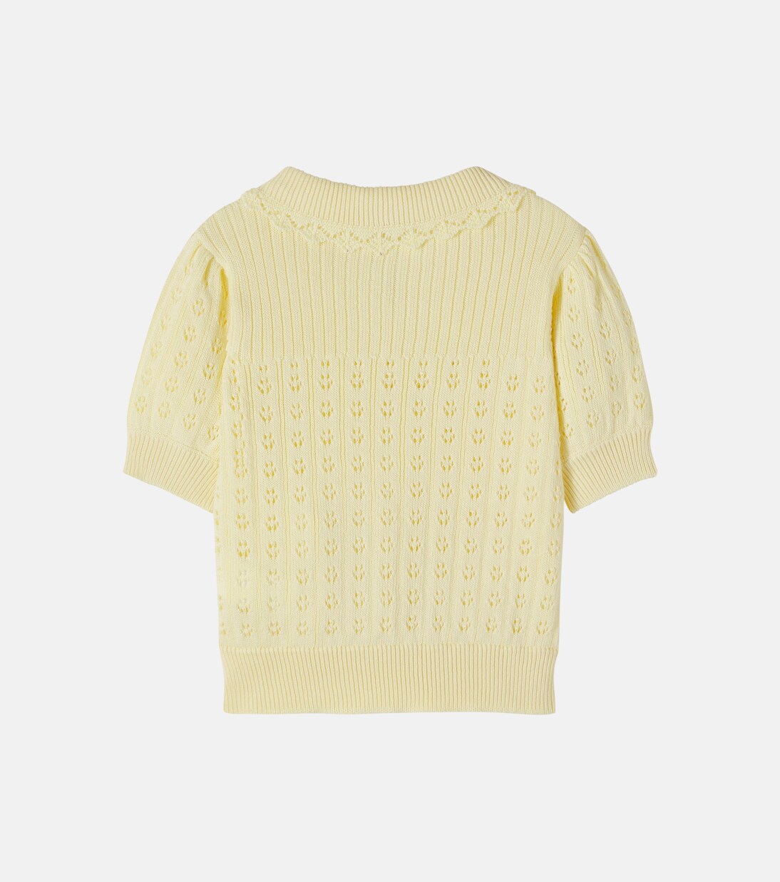 Summer pointelle cotton sweater | Bebe Organic
