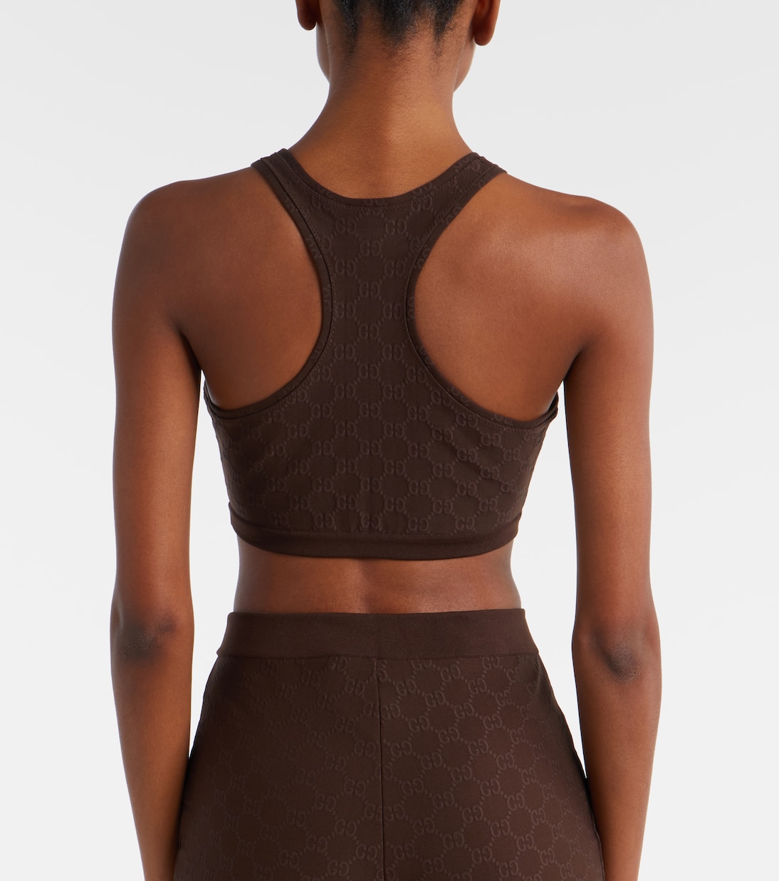 GG jersey jacquard sports bra | Gucci
