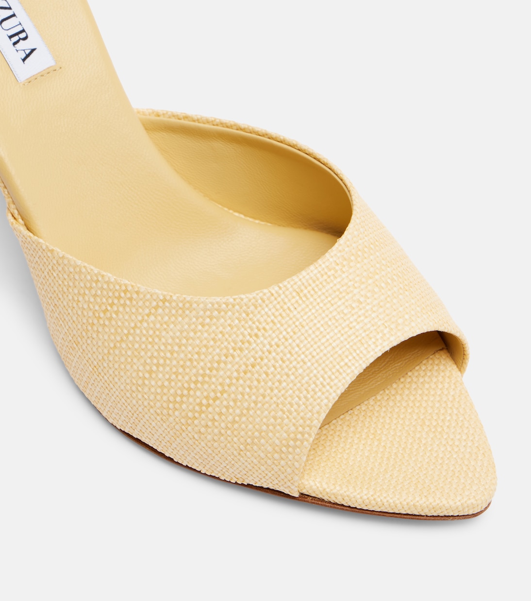 Bisous woven raffia mules | Aquazzura