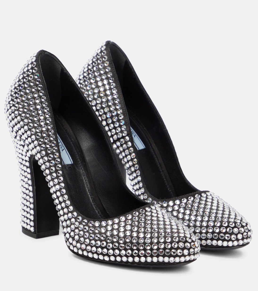 Pumps in tessuto con cristalli | Prada