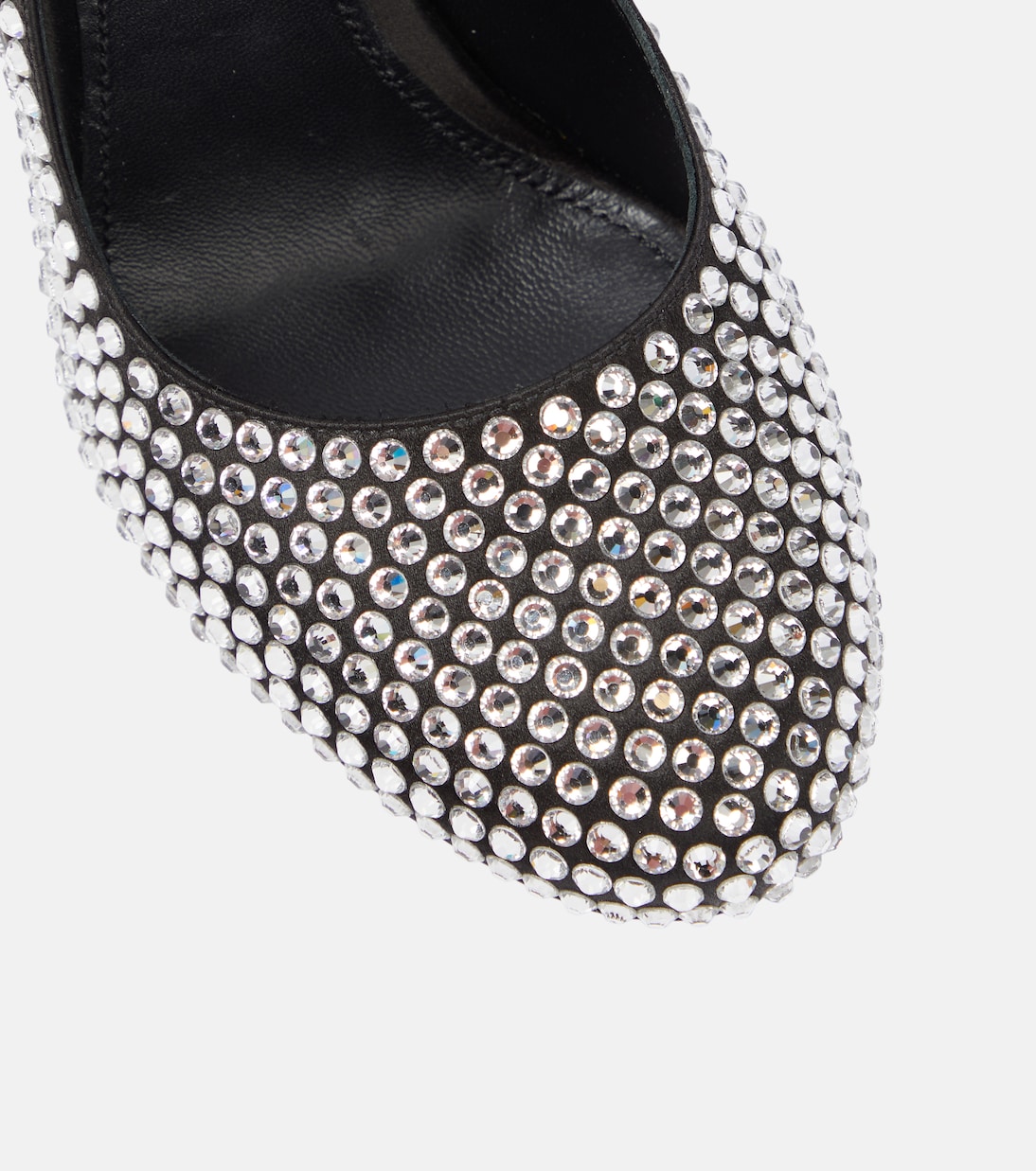 Pumps in tessuto con cristalli | Prada