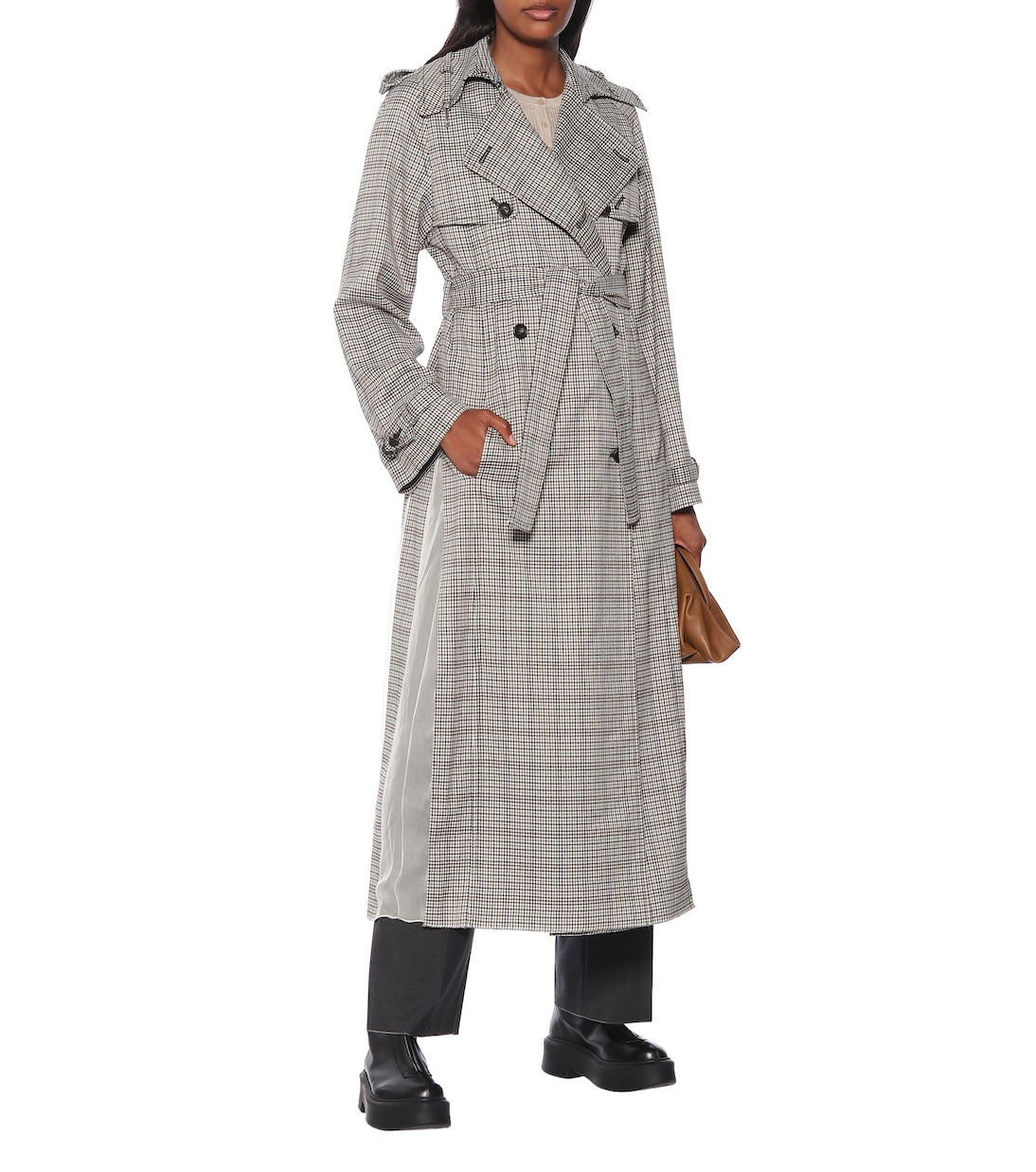 Lorna checked wool trench coat | Gabriela Hearst