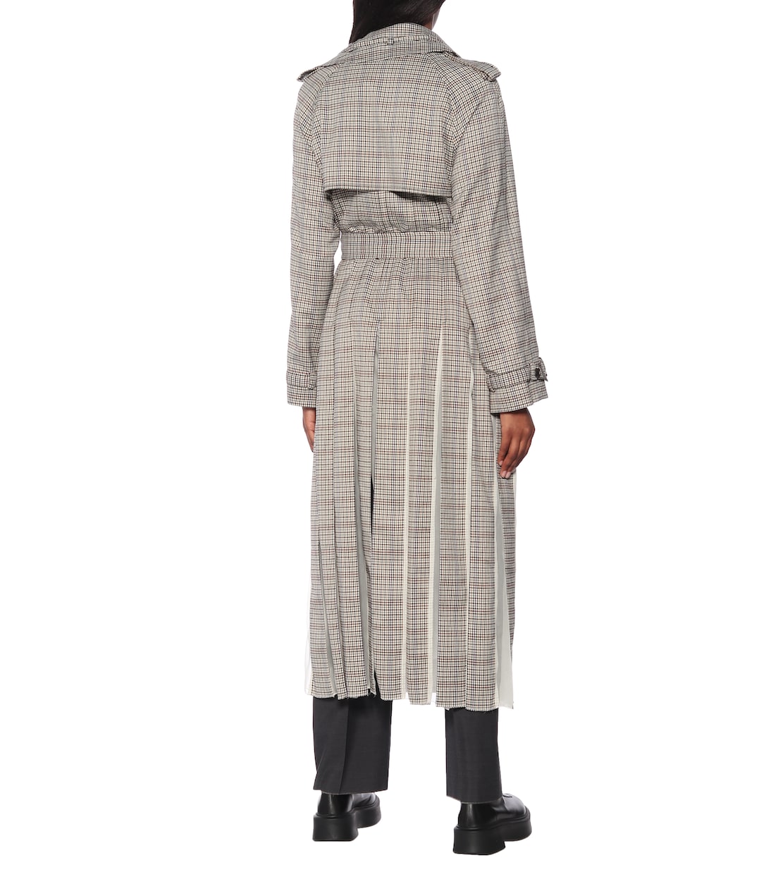Lorna checked wool trench coat | Gabriela Hearst
