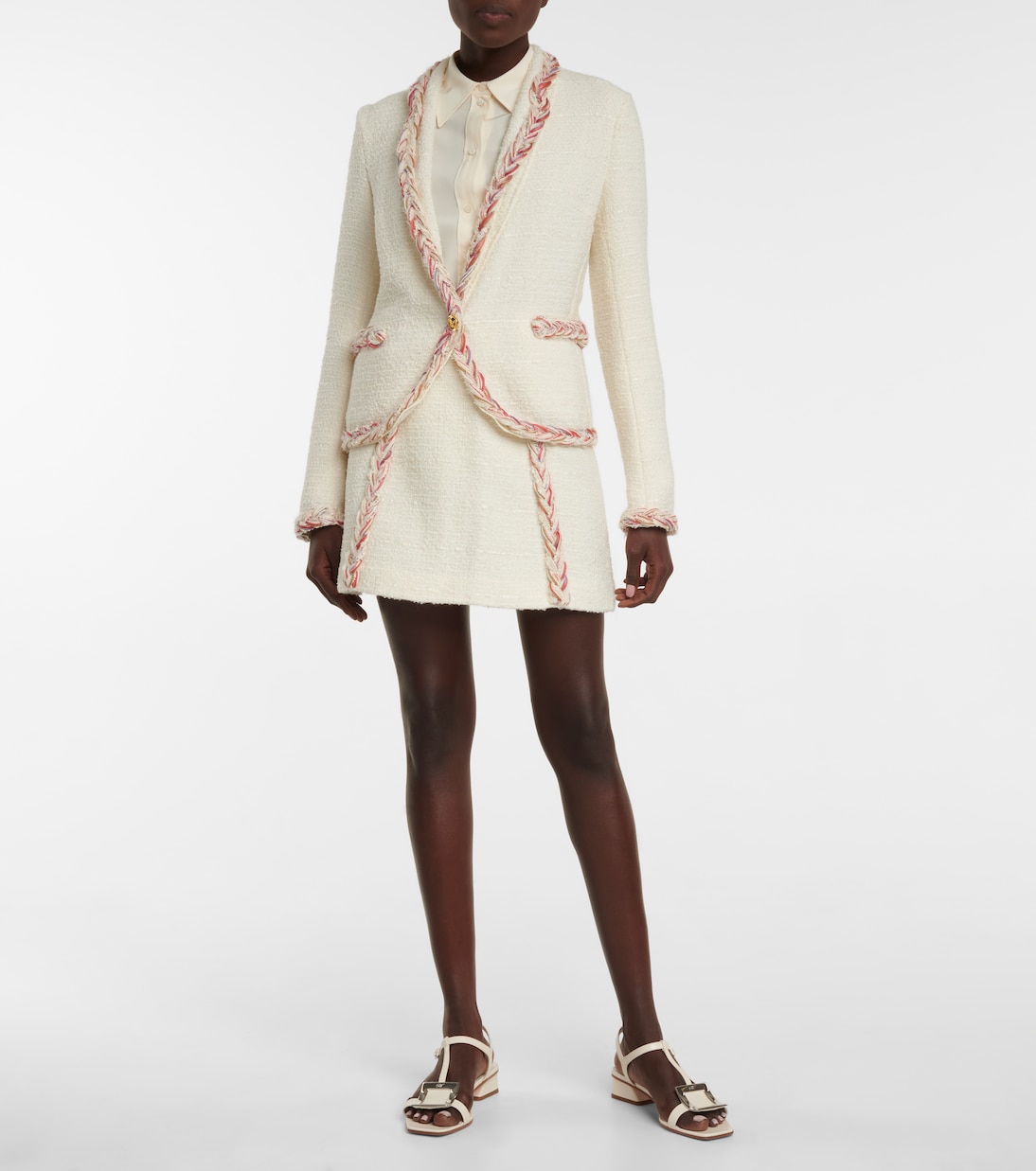Minifalda en mezcla de tweed | Giambattista Valli