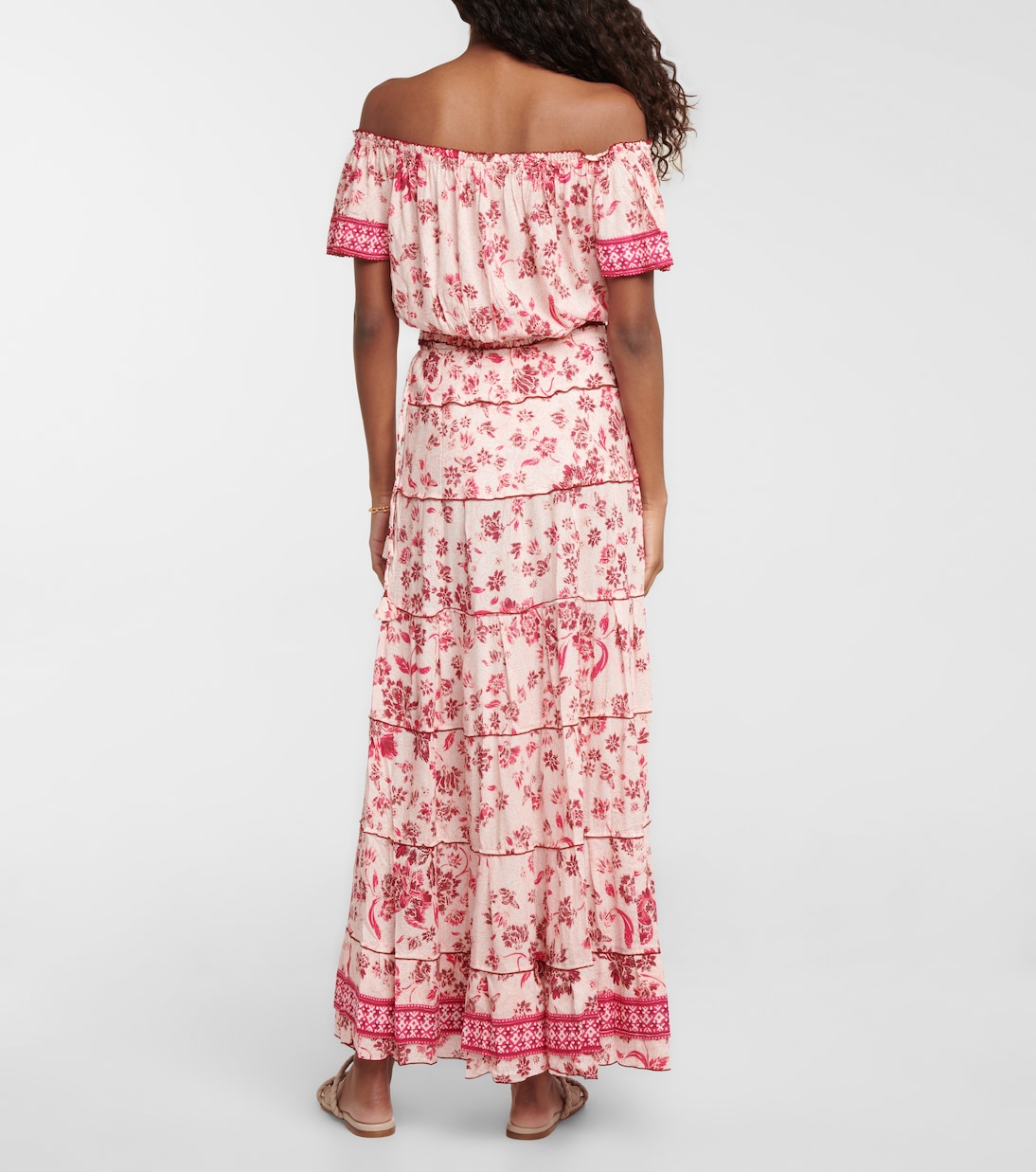 Bedruckte Off-Shoulder-Bluse Camilla | Poupette St Barth