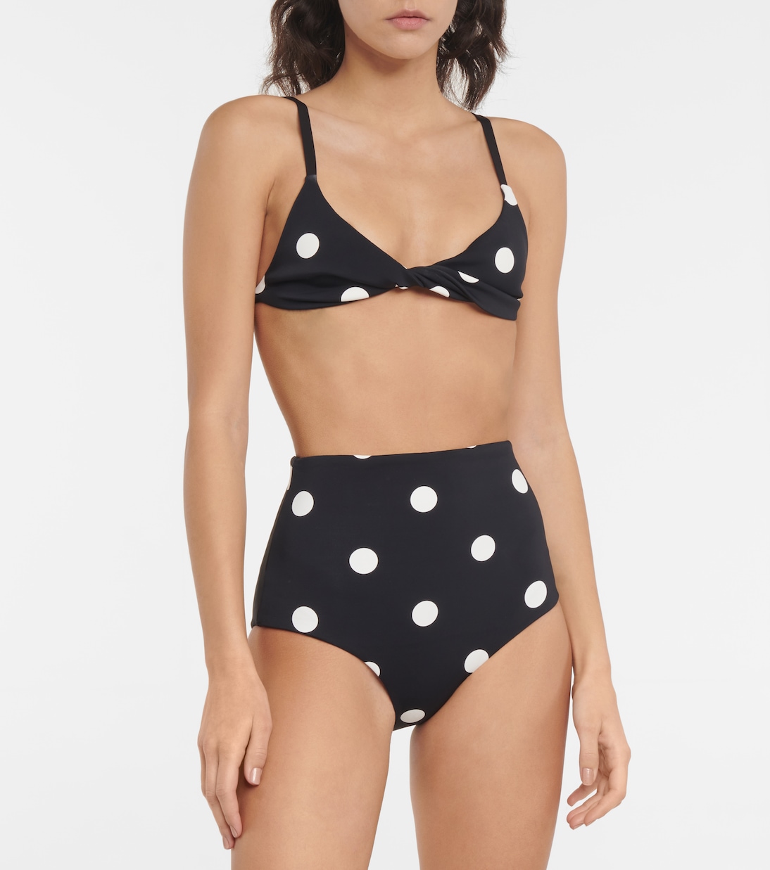 Devin polka-dot bikini top | SIR