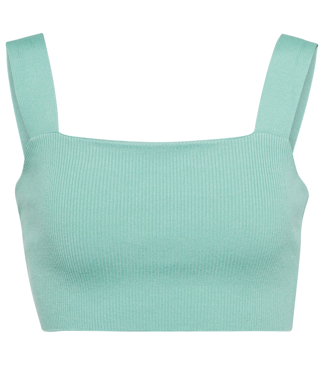 Crop top en mezcla de seda acanalado | Oscar de la Renta