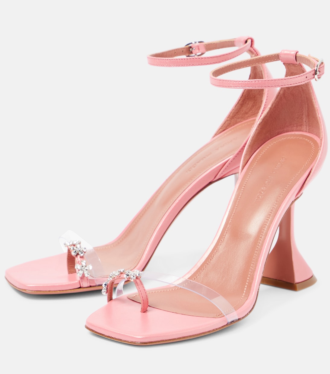 Daisy embellished leather sandals | Amina Muaddi