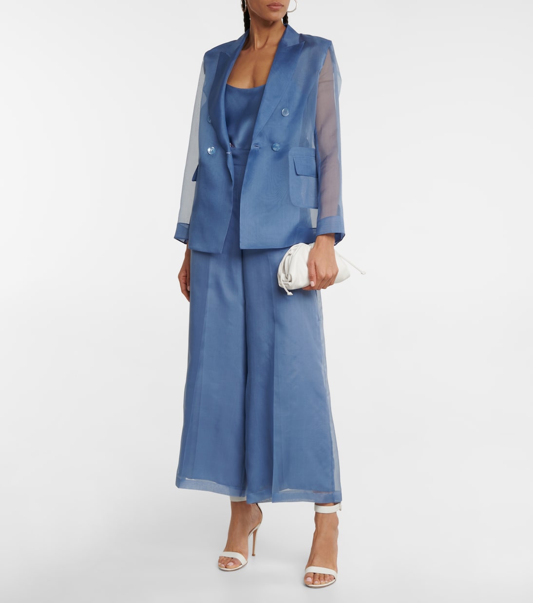 Pantalon de mariée ample Fiume en soie | Max Mara