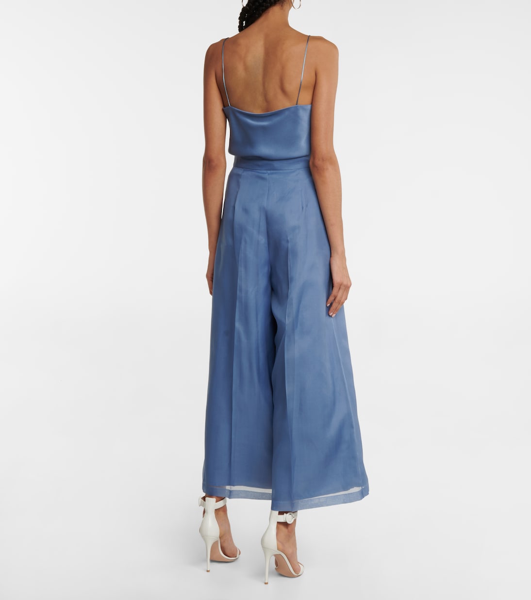 Pantalon de mariée ample Fiume en soie | Max Mara