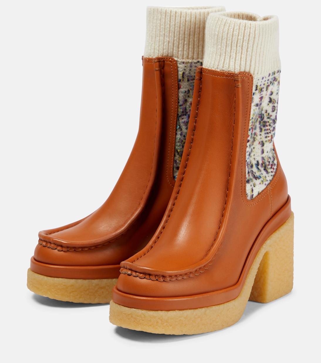 Jamie leather Chelsea boots | Chloé