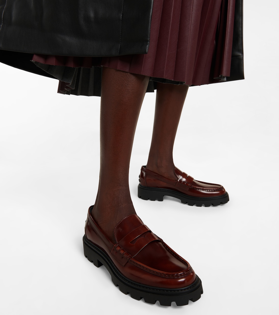 Mocassini in pelle con platform | Tod's