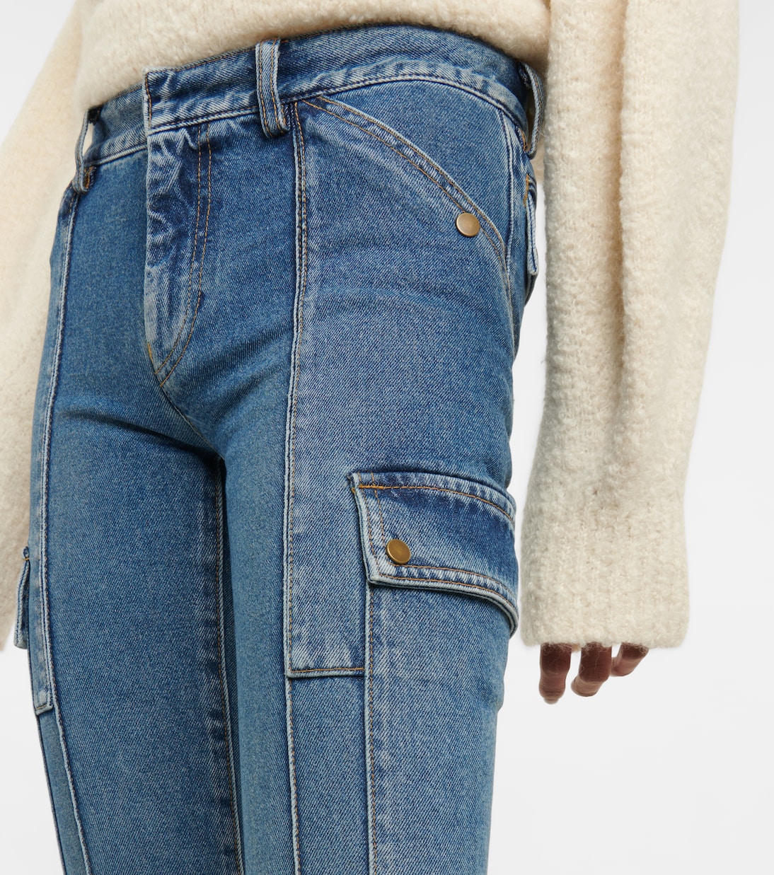 Genadio low-rise flared jeans | Petar Petrov