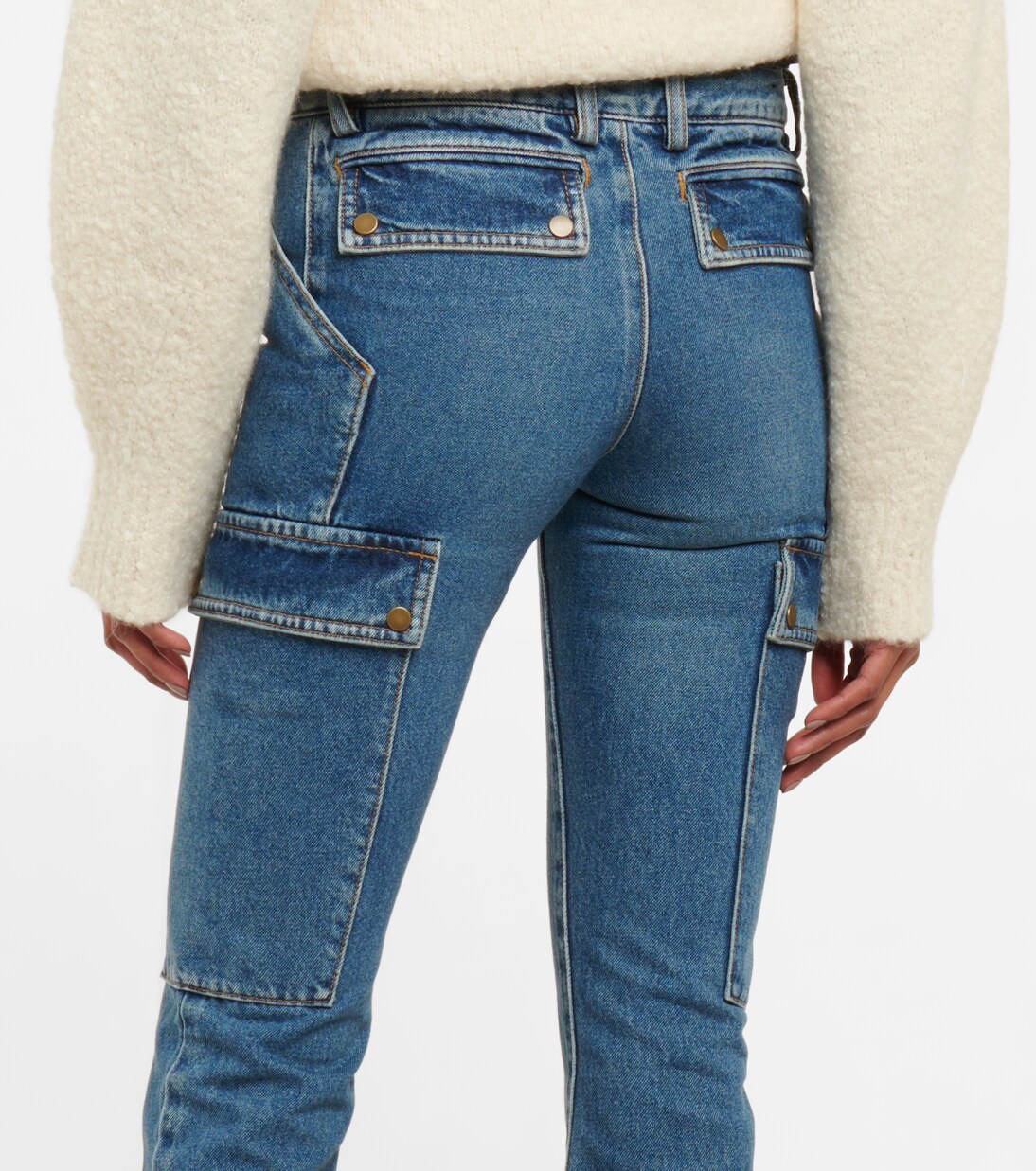 Genadio low-rise flared jeans | Petar Petrov