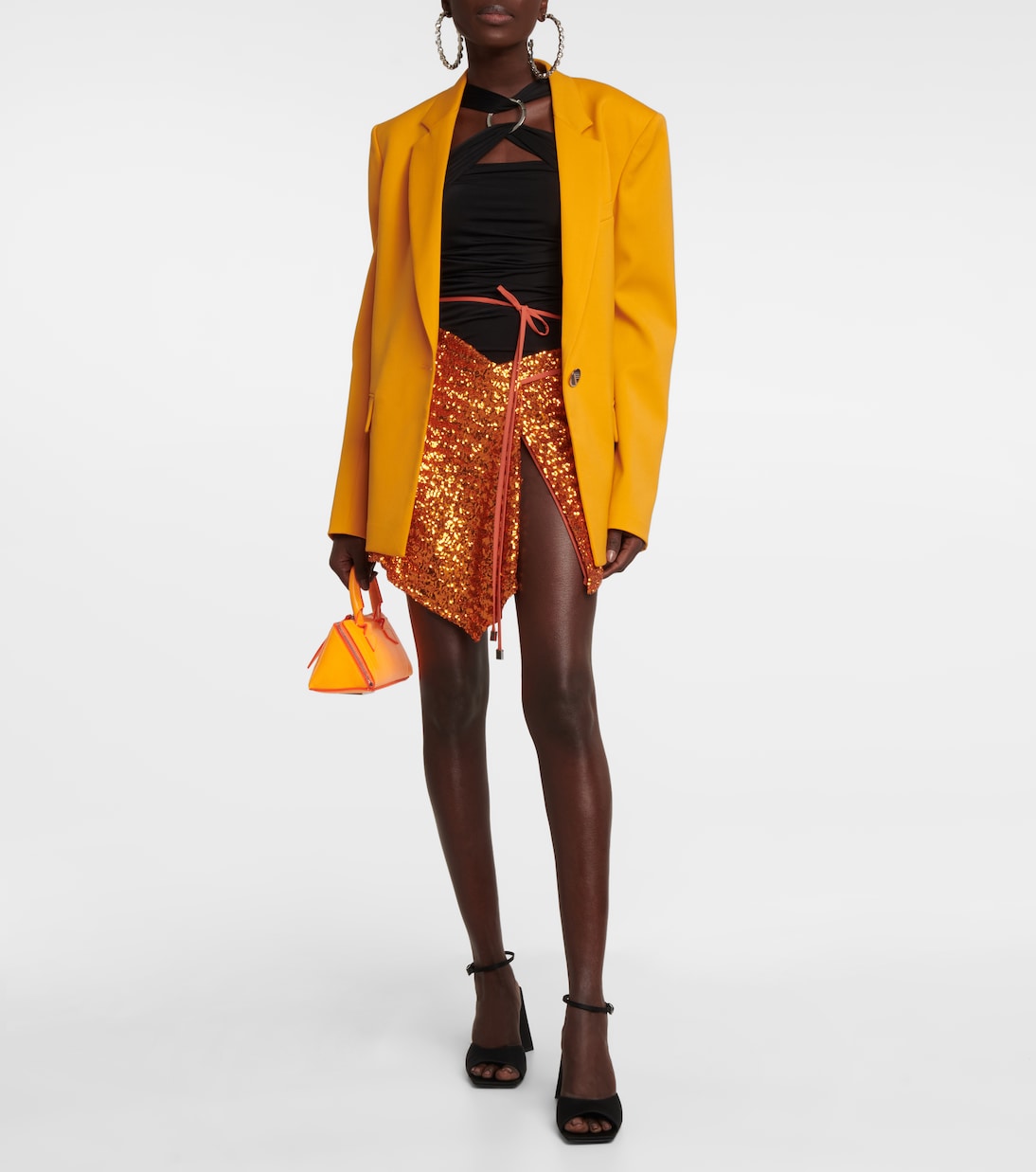 Sandali slingback Piper in raso | The Attico