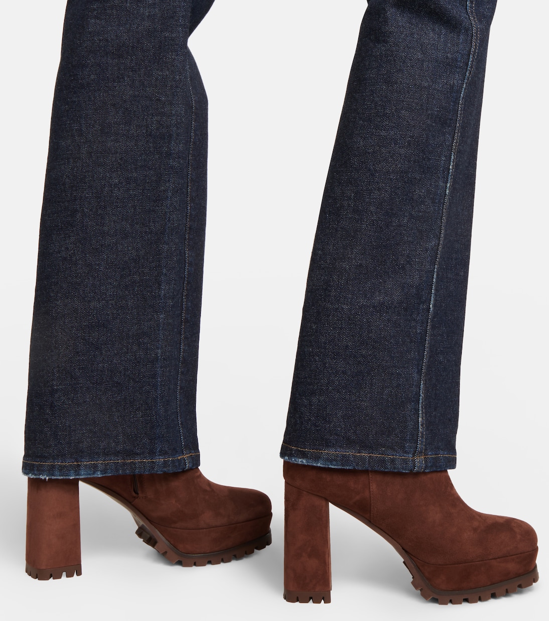 Harlem suede platform ankle boots | Gianvito Rossi