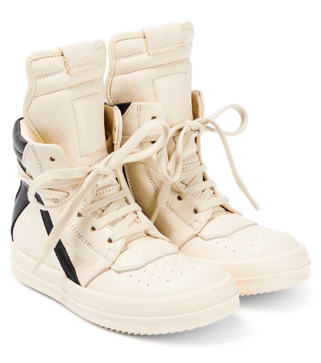 Geobasket leather high-top sneakers | Rick Owens Kids