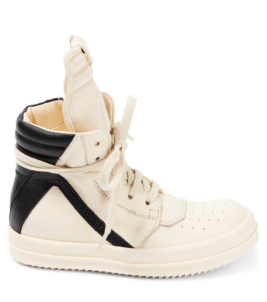 Geobasket leather high-top sneakers | Rick Owens Kids