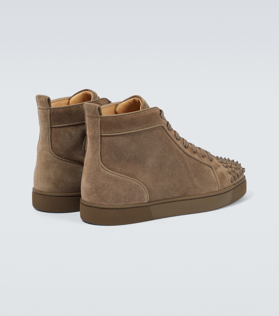 Louis Spikes suede high-top sneakers | Christian Louboutin