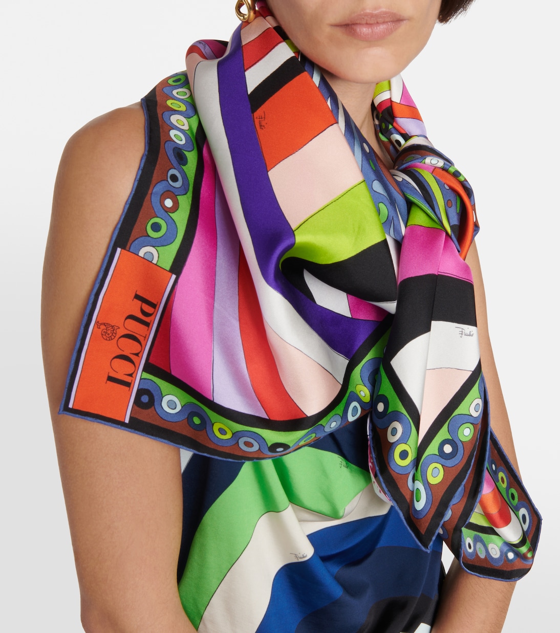 Pañuelo Iride de sarga de seda | Pucci