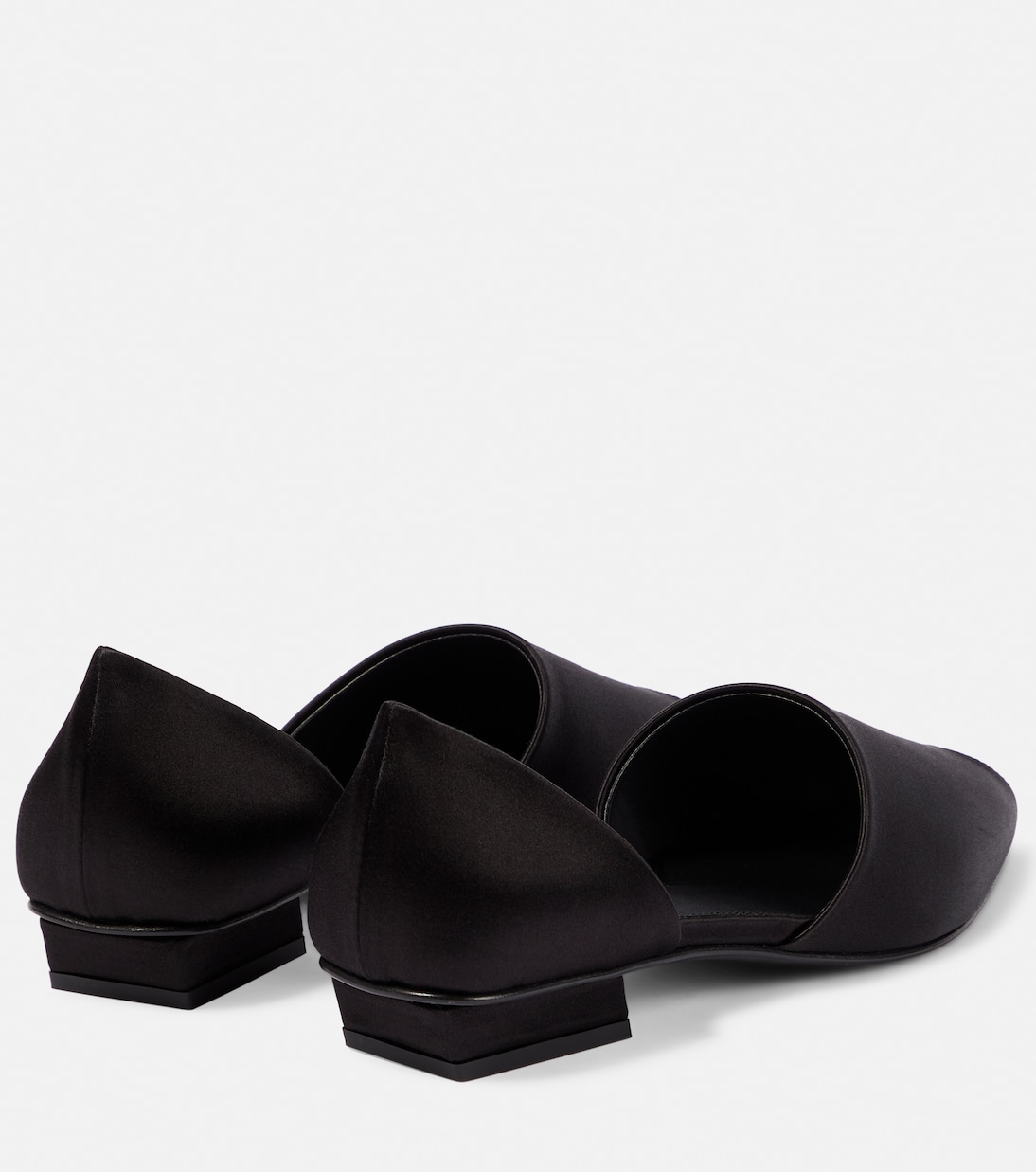 The Peep-Toe satin flats | Toteme