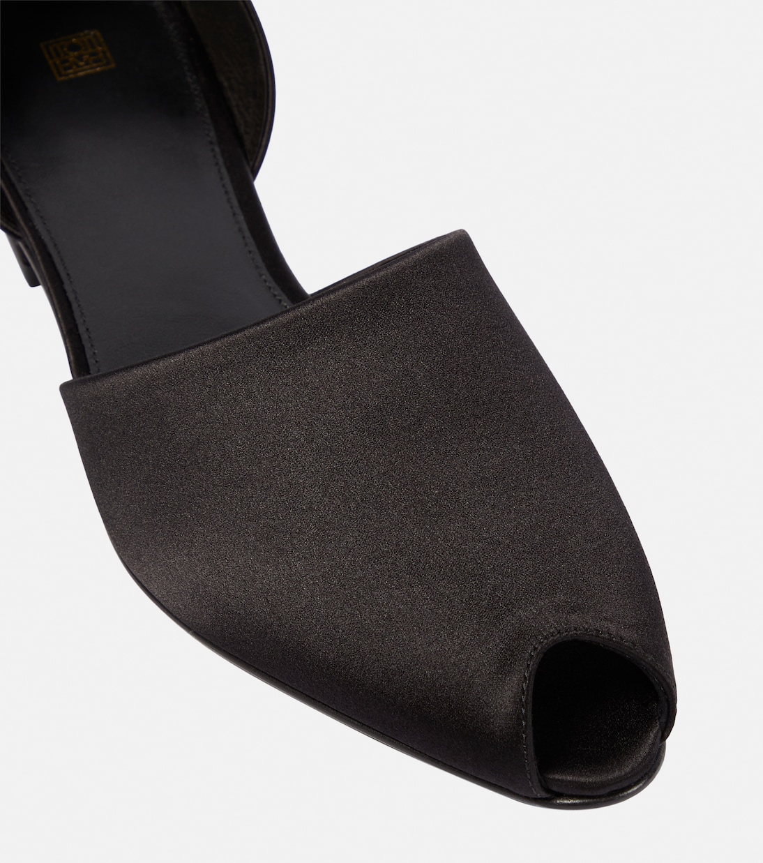 The Peep-Toe satin flats | Toteme