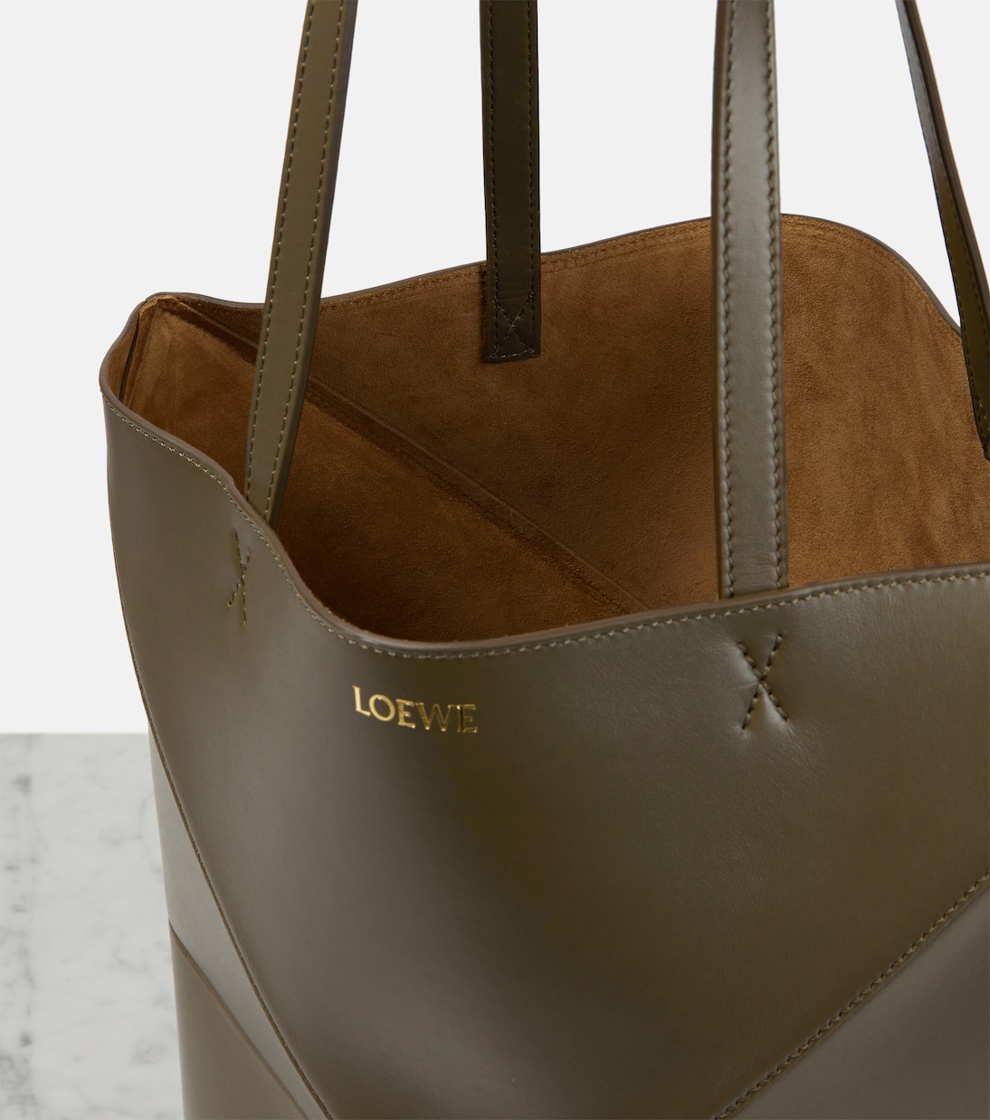 Borsa Puzzle Fold Medium in pelle | Loewe