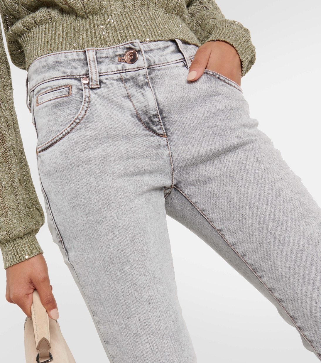 Low-Rise Skinny Jeans | Brunello Cucinelli