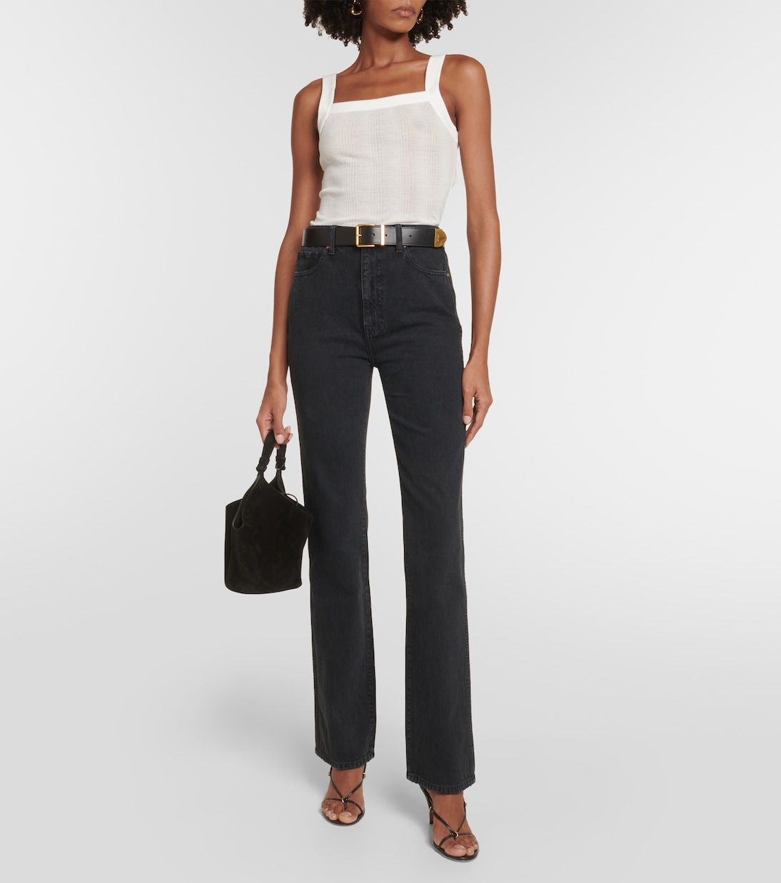 Jeans regular Danielle a vita alta | Khaite