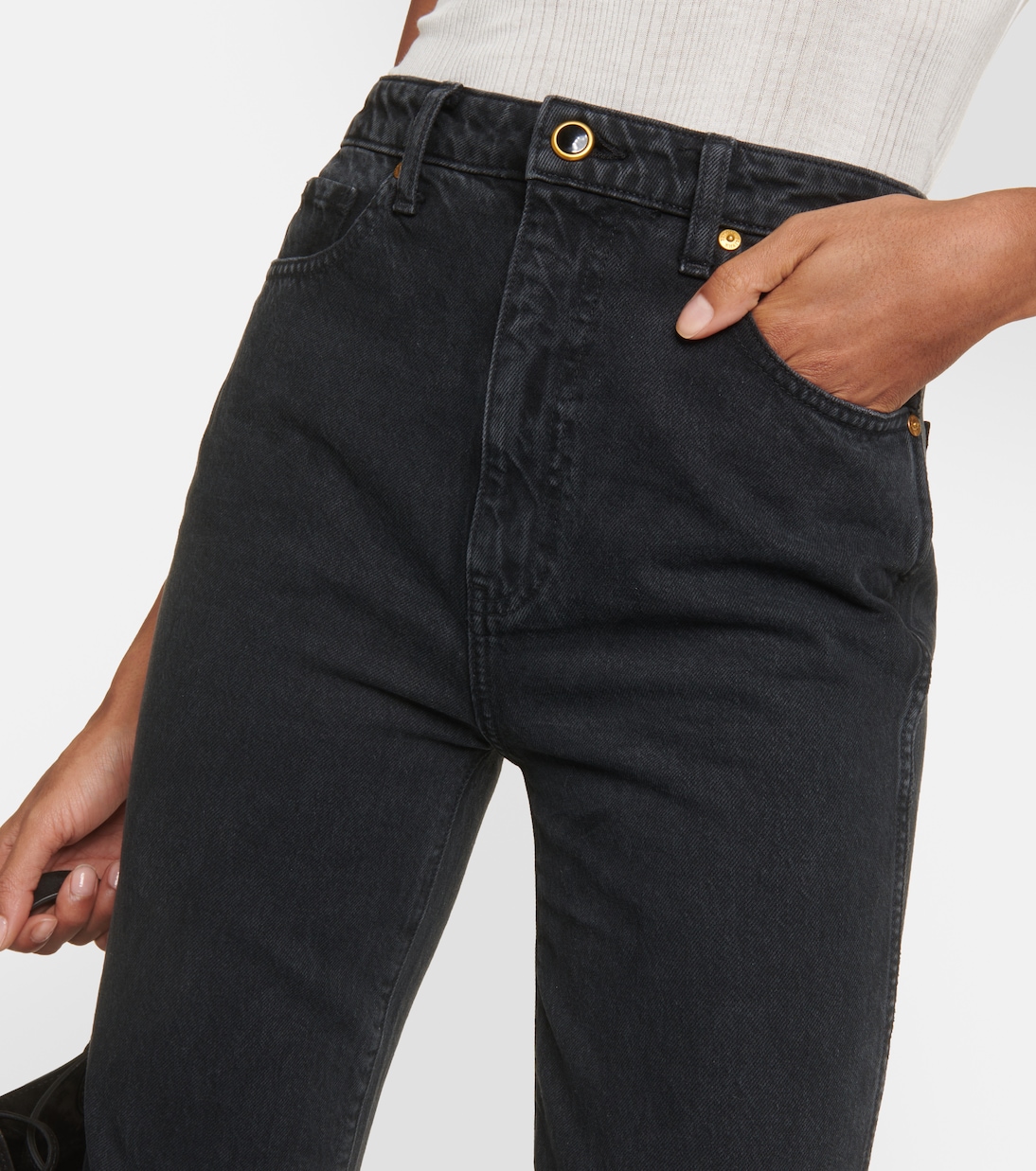 Jeans regular Danielle a vita alta | Khaite