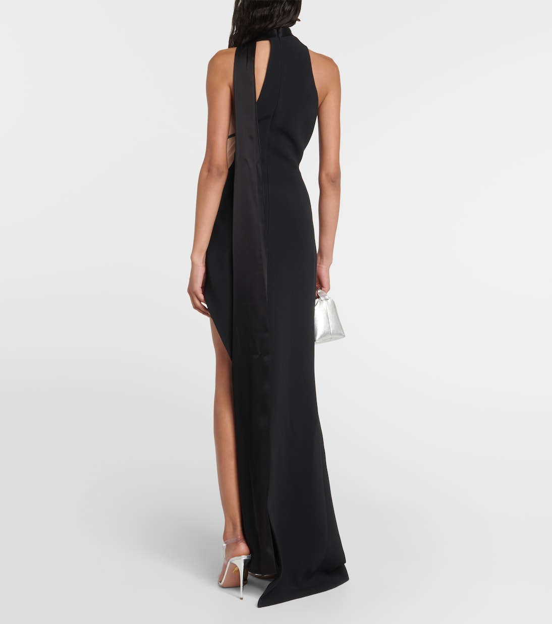 Robe longue en satin | David Koma