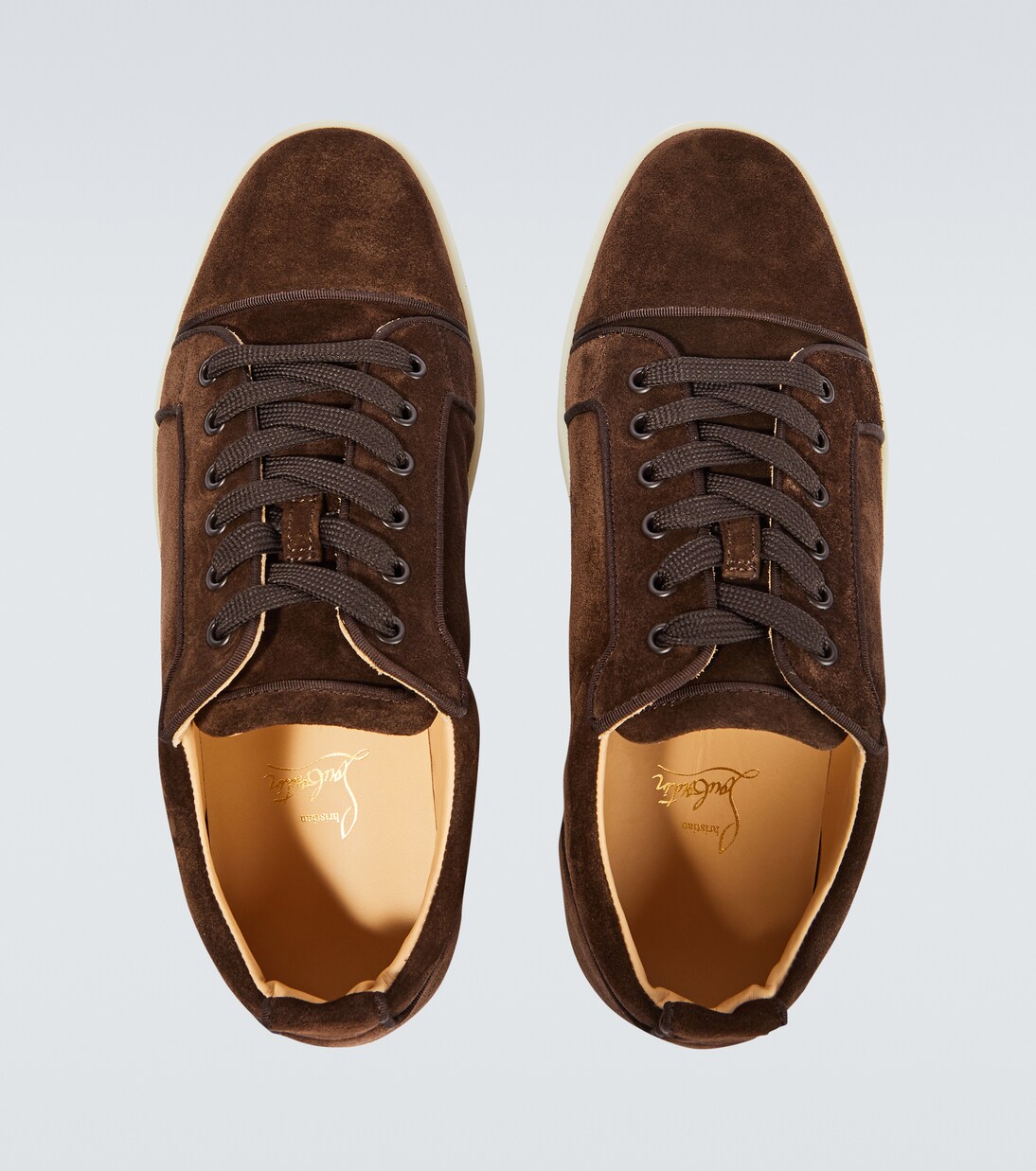 Baskets Louis Junior en daim | Christian Louboutin